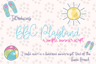 BBC Playland: A Summer-Themed Font for Editorial Design