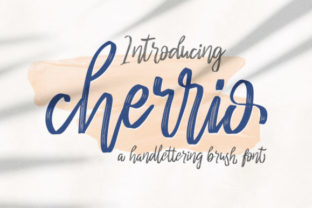 Cherrio Brush: A Handwritten Font for Digital Design