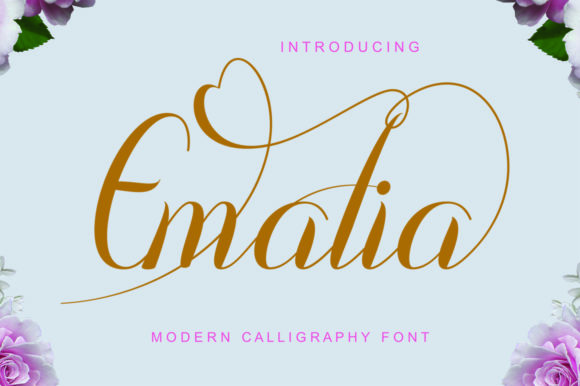 Emalia: A Beautiful Script Typeface for Makers and Creatives
