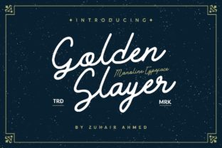 Golden Slayer Font Review: A Bold Script for Creative Projects
