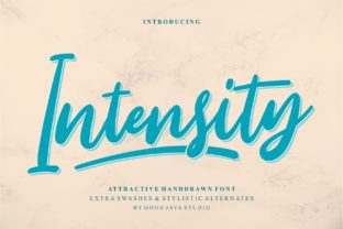 Intensity Font: Bold Handwritten Style for Craft Creators
