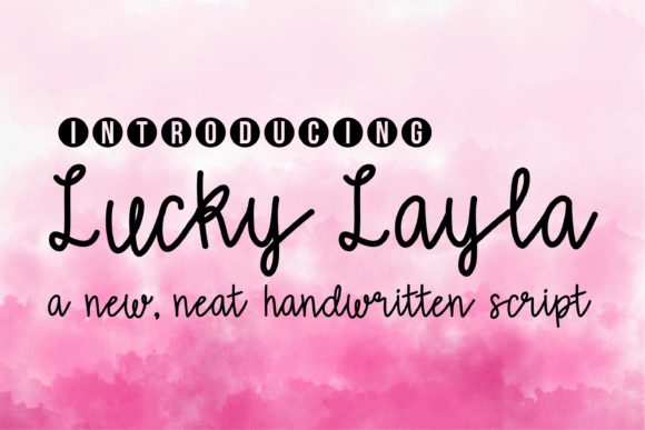 Lucky Layla: A Handwritten Font That Brings Charm to Every Creation