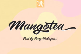 Mangotea: A Bold Script Font for Digital Design