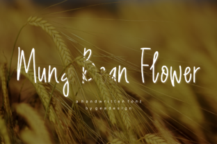 Mung Bean Flower: A Handwritten Font for a Polished Brand Identity