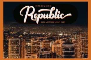 Republic: A Bold Script Font for Modern Branding