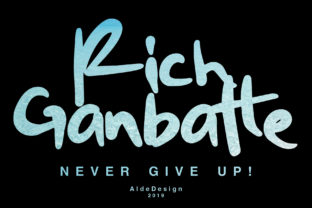 Rich Ganbatte: A Script Font That Elevates Your Brand