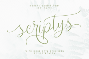 Scriptys: A Handwritten Font That Adds Romance to Every Project