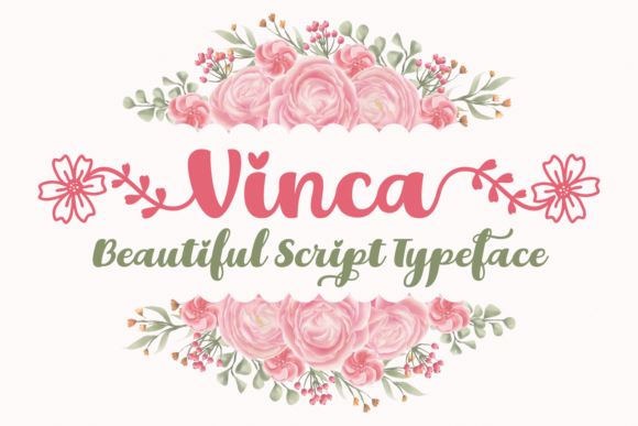 Vinca: A Romantic Handwritten Typeface for Editorial Design