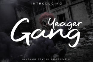 Yeager Gang: A Script Font That Elevates Editorial Design